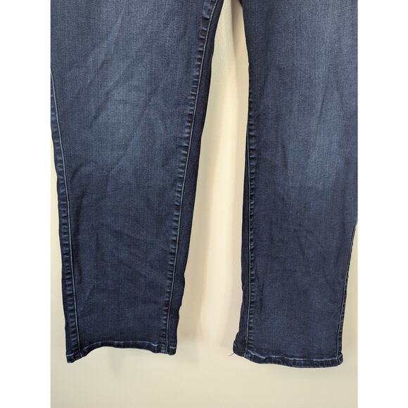 Torrid Weekend Boyfriend Straight Leg Mid-Rise Pull On Jean in Dark Moon - Picture 3 of 8